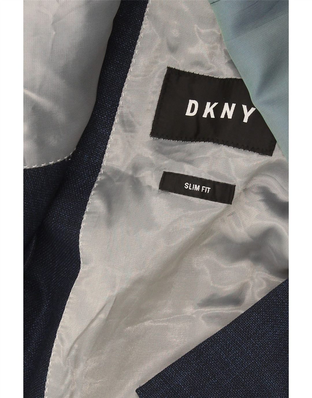 Dkny Veste Blazer Slim Fit à 2 Boutons pour Homme EU 54 2XL Bleu Marine Laine