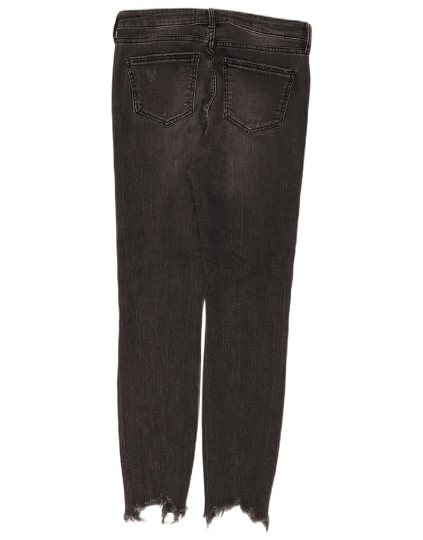 Zara Jean skinny effet vieilli pour femme EU 40 Medium W30 L28 Noir