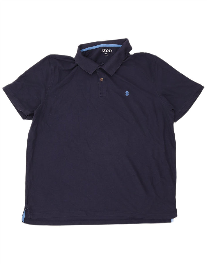 IZOD Polo Homme 2XL Bleu Marine Coton