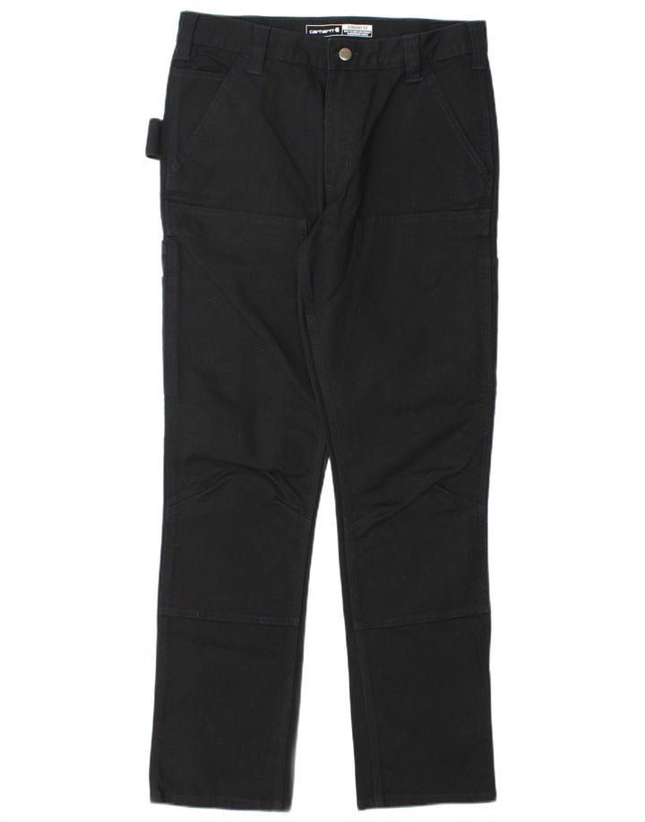 CARHARTT Pantalon Cargo Droit Homme W32 L32 Noir Coton