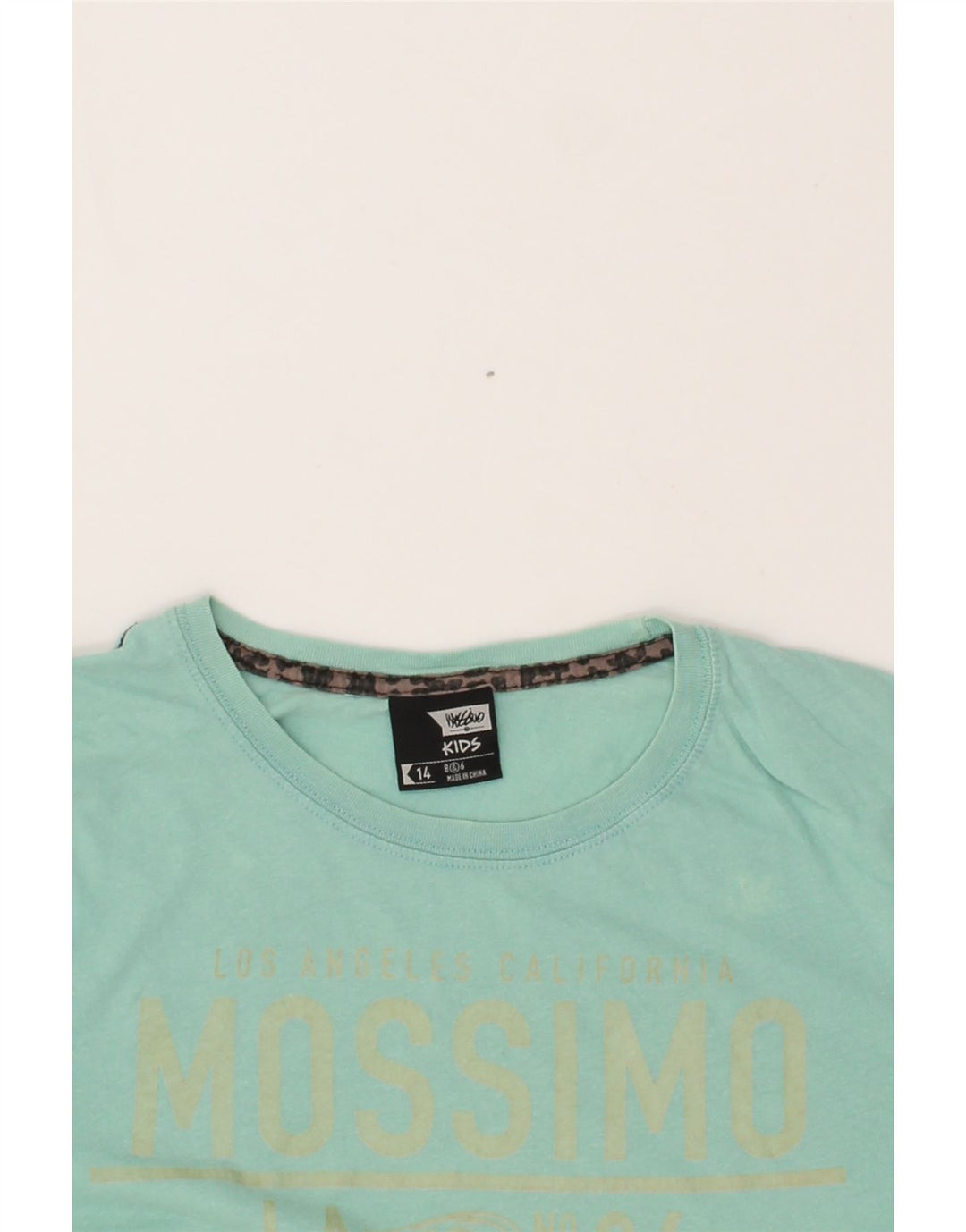 MOSSIMO Boys Graphic T-Shirt Top 13-14 Years Green Cotton Vintage Mossimo and Second-Hand Mossimo from Messina Hembry 