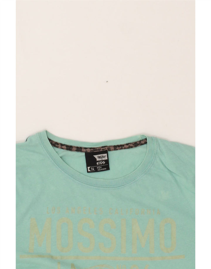 MOSSIMO Boys Graphic T-Shirt Top 13-14 Years Green Cotton Vintage Mossimo and Second-Hand Mossimo from Messina Hembry 