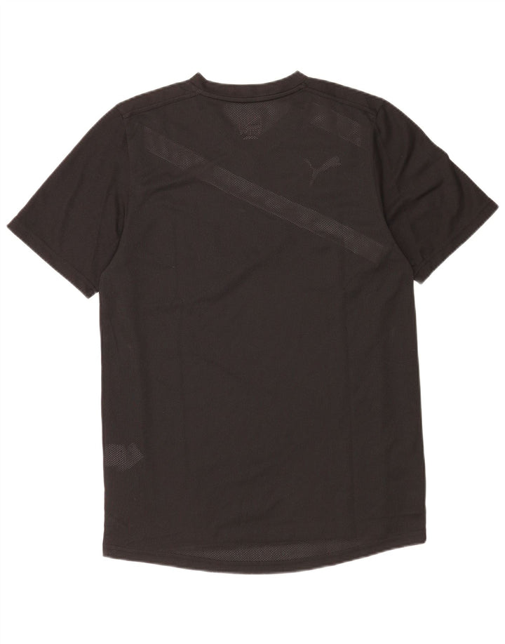 Puma T-Shirt Homme Petit Noir Rayé Polyester