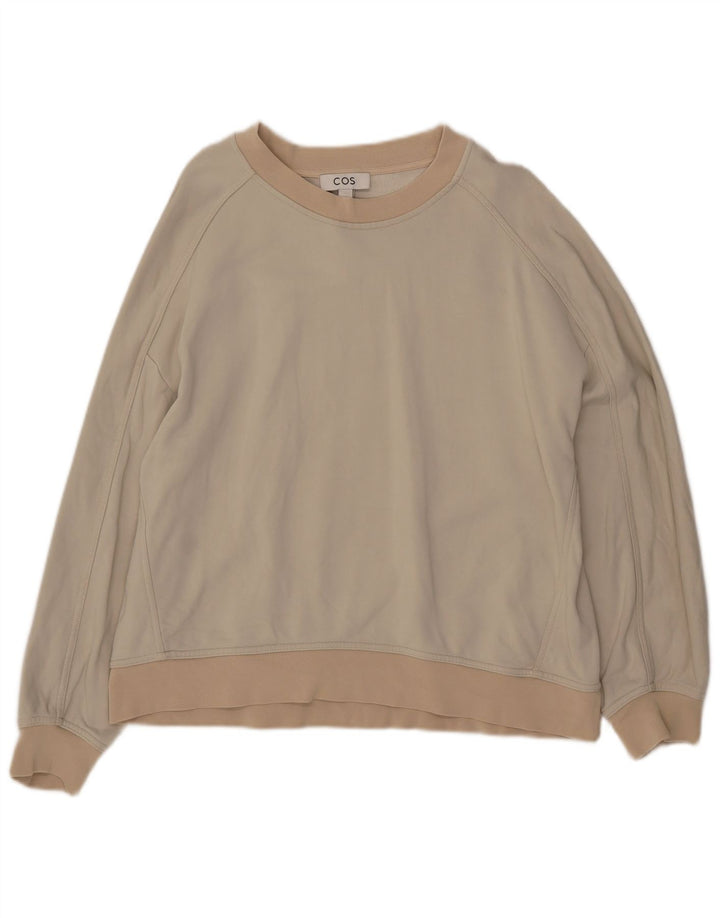 Cos Sweat-shirt pour femme UK 44 Beige moyen Polyamide