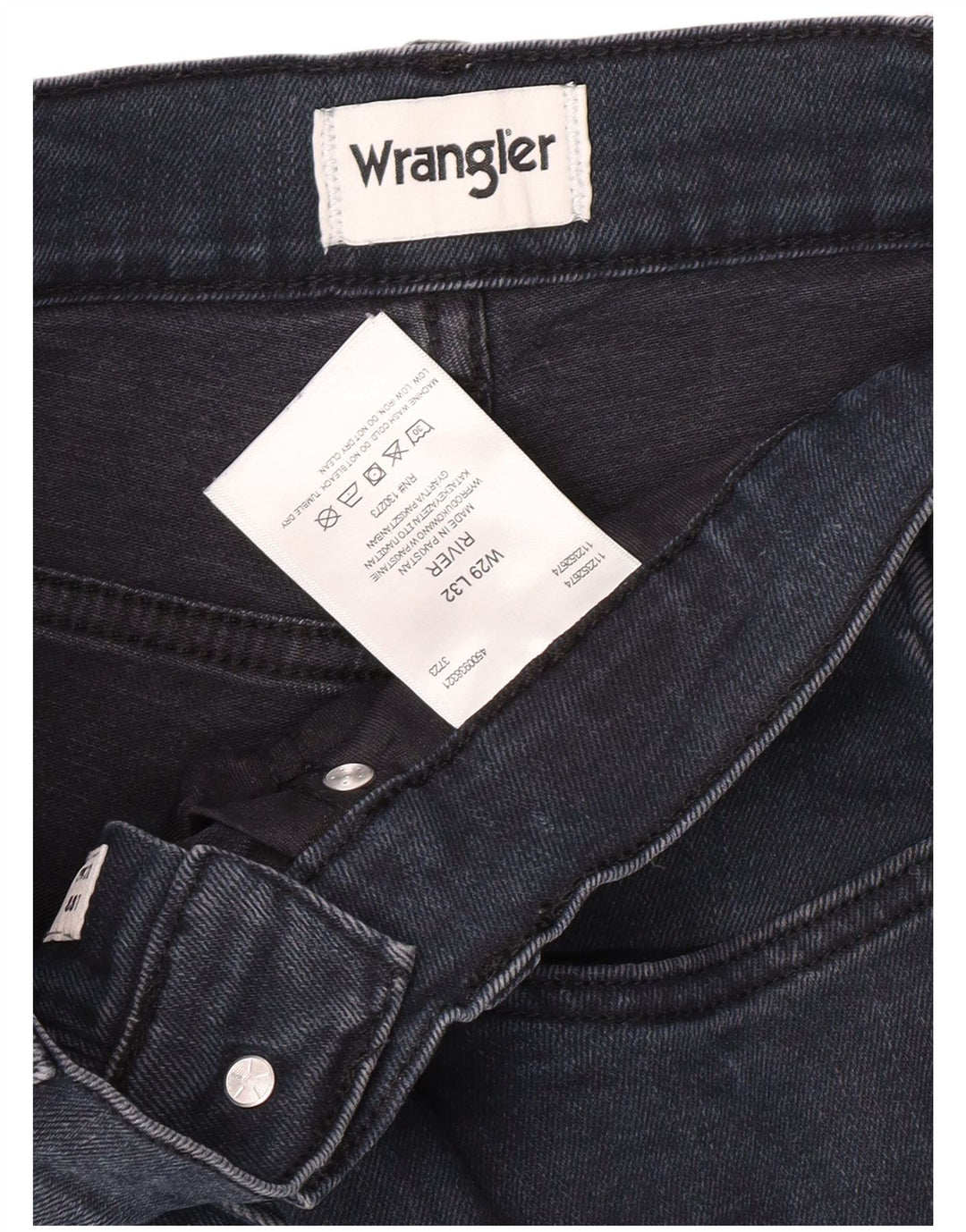 WRANGLER Jean Slim River Homme W29 L29 Bleu Marine Coton