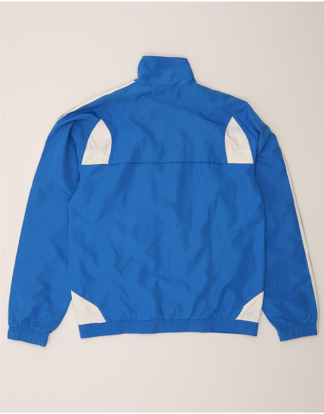 Adidas Veste de pluie pour homme UK 36/38 Petit Bleu Colorblock Polyester