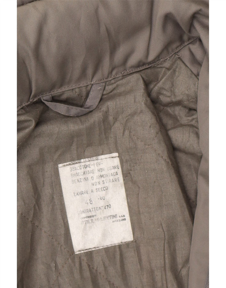 VINTAGE Mens Windbreaker Jacket IT 48 Medium Grey Polyester Vintage Vintage and Second-Hand Vintage from Messina Hembry 