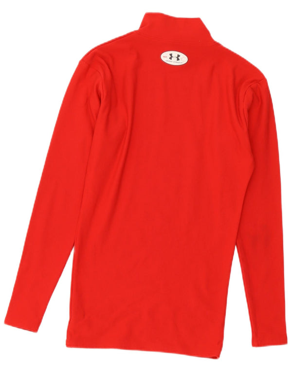 Under Armour Cold Gear Top à manches longues pour femme UK 8 Small Rouge Nylon