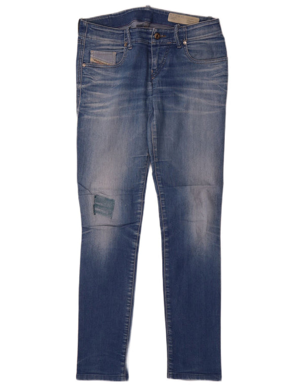 Diesel Jean Skinny Guppe Femme W27 L30 Bleu Coton