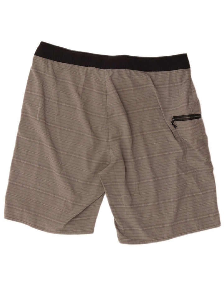 Rip Curl Short de bain homme grand gris rayé polyester