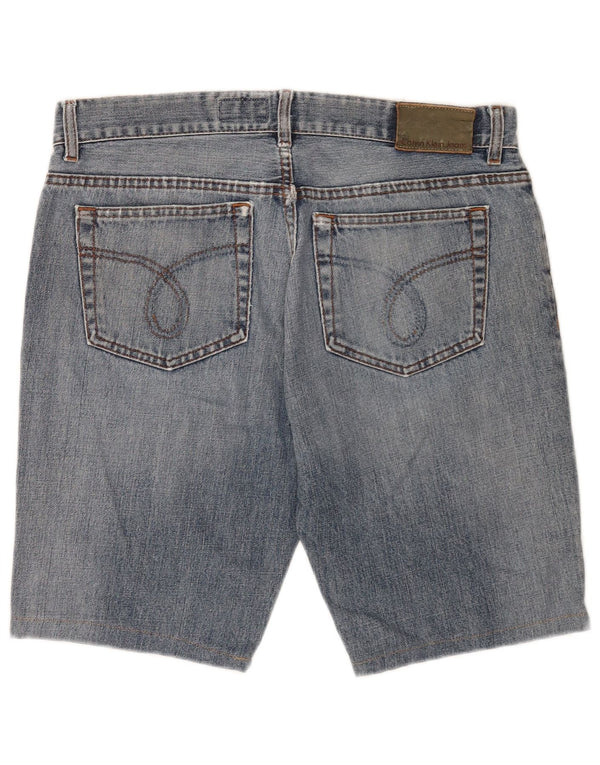 Calvin Klein Short en jean pour homme W34 Large Bleu Coton