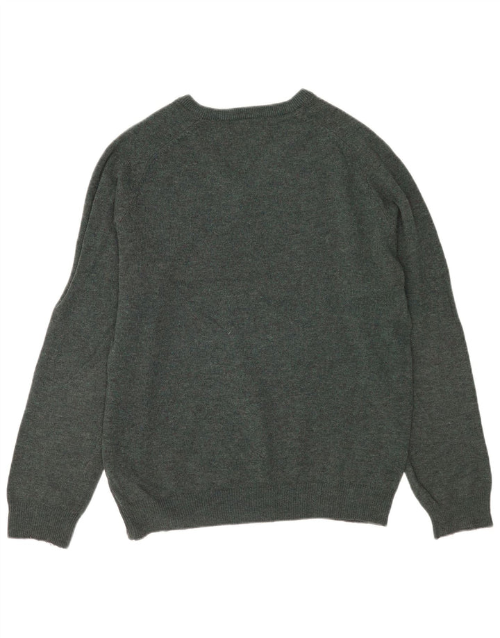 Marks & Spencer Pull surdimensionné à col en V pour femme UK 16 Large Vert