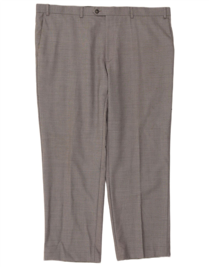 Marks & Spencer Pantalon de Costume Fuselé Homme W44 L31 Gris Laine