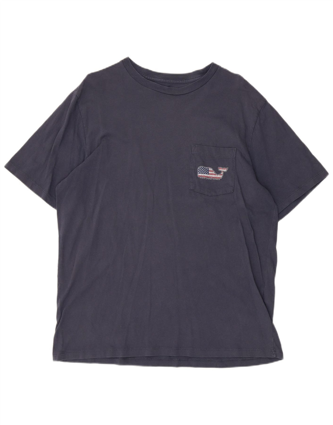 Vineyard Vines T-Shirt Graphique USA Homme Bleu Marine Moyen Coton