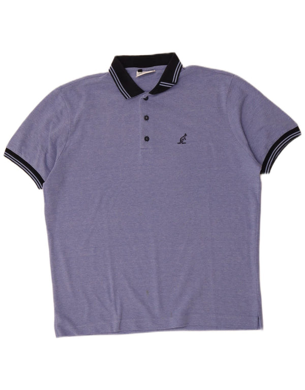 AUSTRALIAN L'ALPINA Polo Homme IT 52 Large Bleu Coton