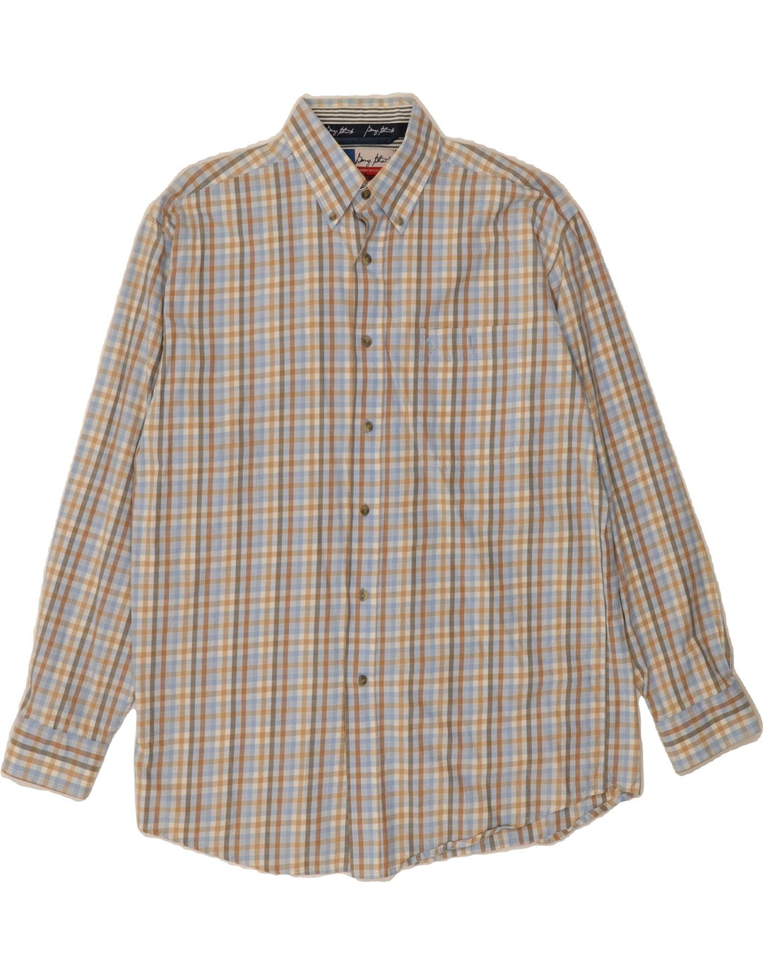 WRANGLER Mens Flannel Shirt Large Multicoloured Gingham Cotton Vintage Wrangler and Second-Hand Wrangler from Messina Hembry 