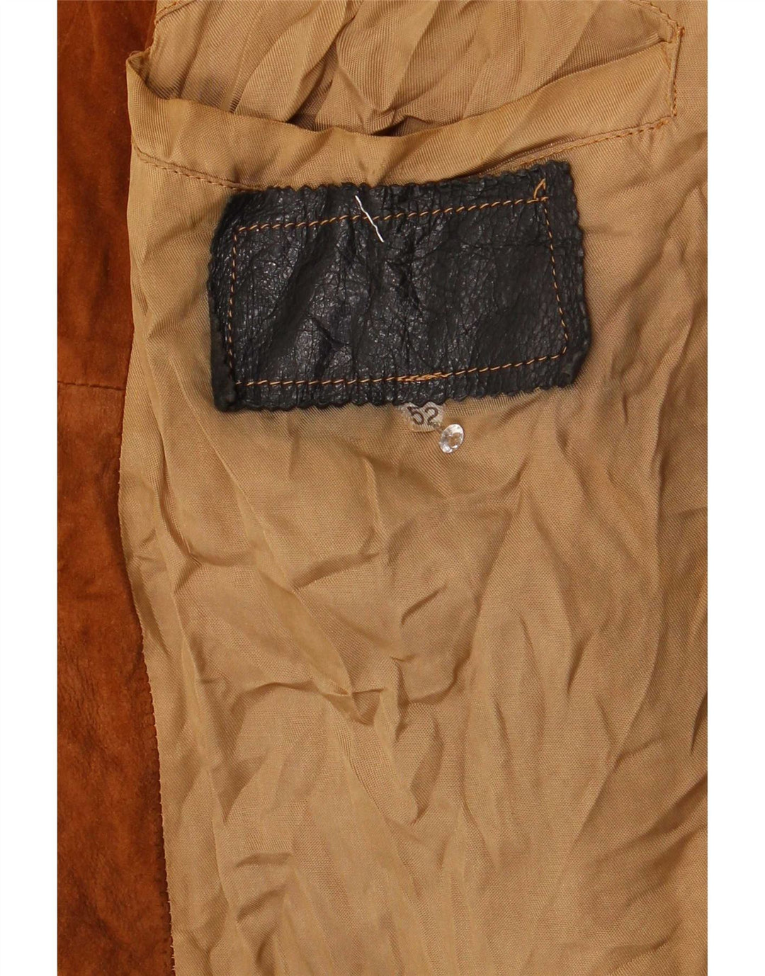 vintage Homme Daim Bomber Jacket IT 52 XL Marron Colourblock