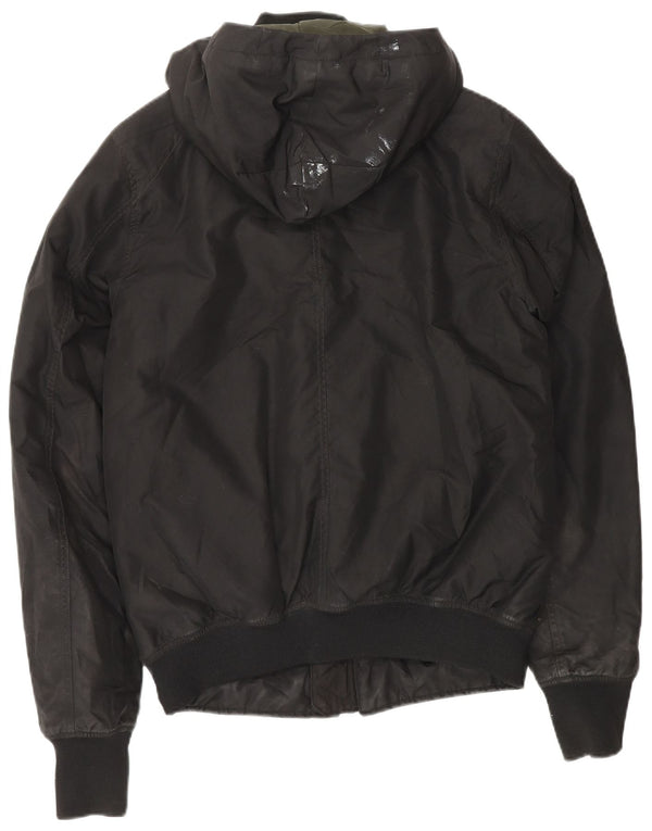 G-Star Veste coupe-vent à capuche pour homme UK 38 Medium Noir Polyester