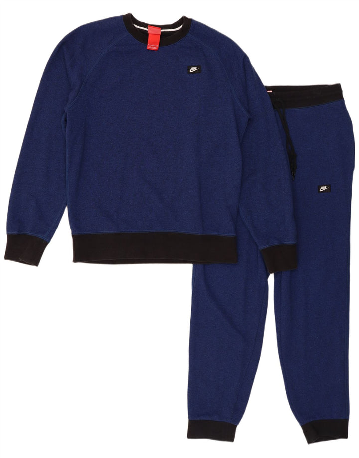 NIKE Survêtement complet pour homme Petit en coton color block bleu marine