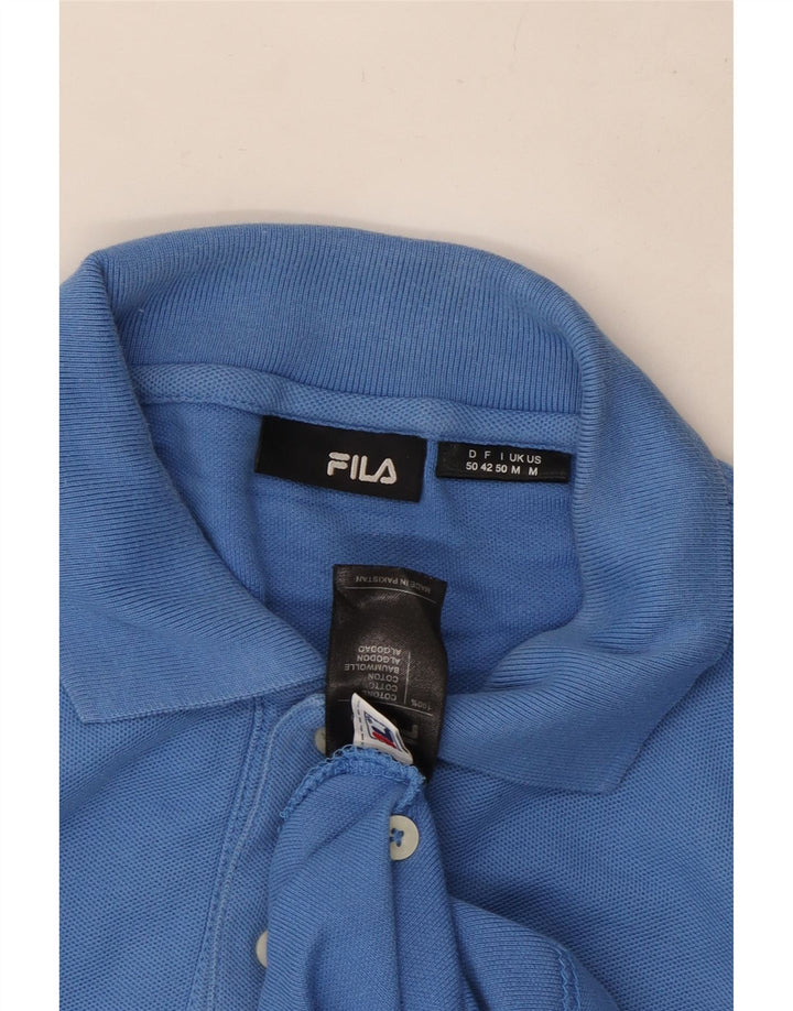 Fila Polo à Manches Longues Homme Bleu Moyen Coton
