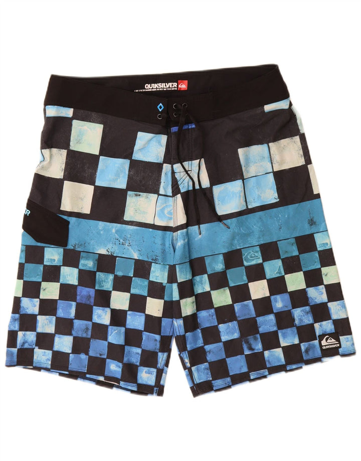 Quiksilver Short de bain homme grand bleu géométrique polyester