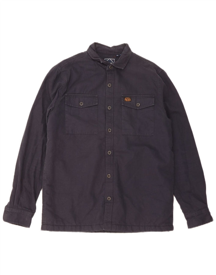 Superdry Chemise Sherpa Lumberjack Homme Bleu Marine Moyen Coton