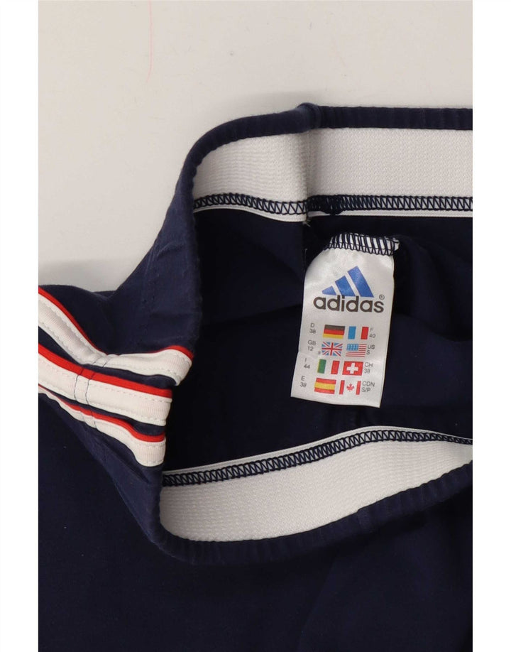 Adidas Leggings Femme UK 12 Coton Bleu Marine Moyen