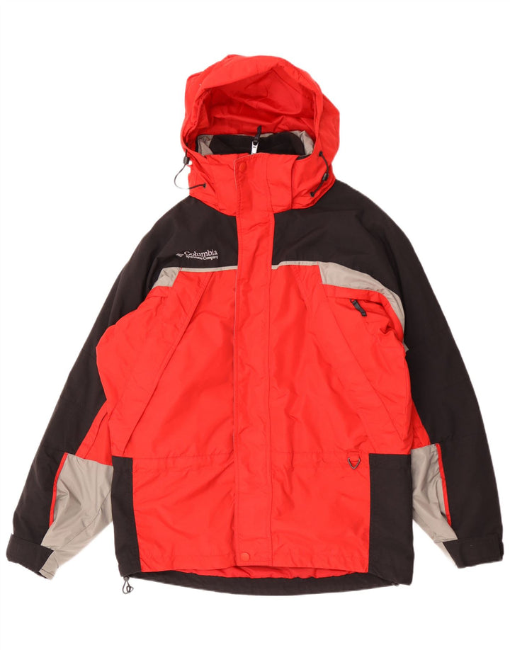Columbia Veste coupe-vent Interchange pour homme UK 36 Small Rouge Colourblock