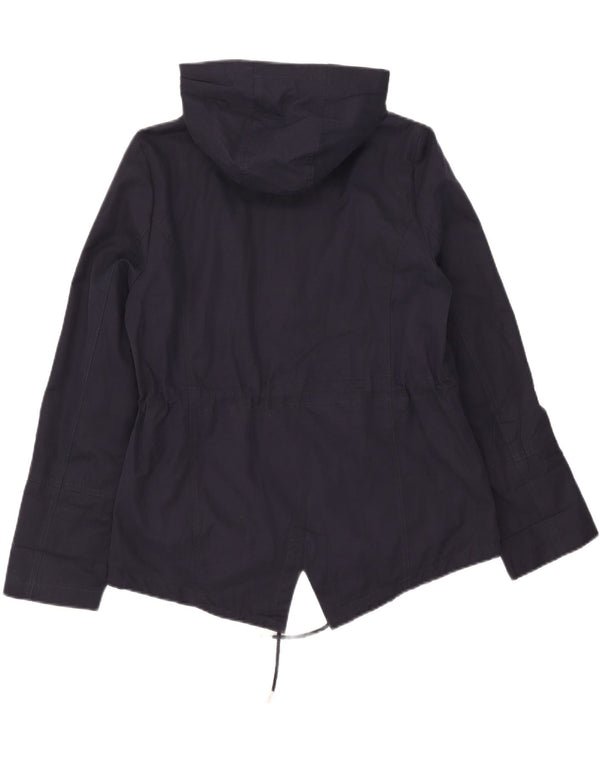 Laura Ashley Veste de pluie à capuche pour femme UK 14 Large Bleu marine