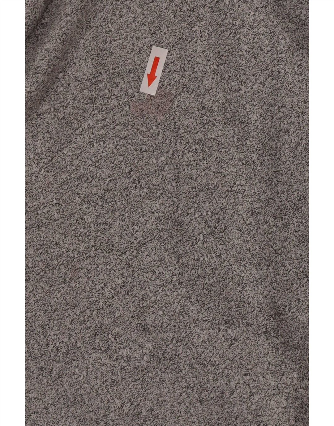 Asics Sweat-shirt graphique à col zippé pour homme Petit gris chiné en coton