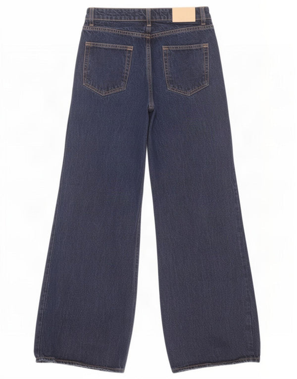 Zara Jean large pour femme EU 32 2XS W22 L31 Bleu marine Coton