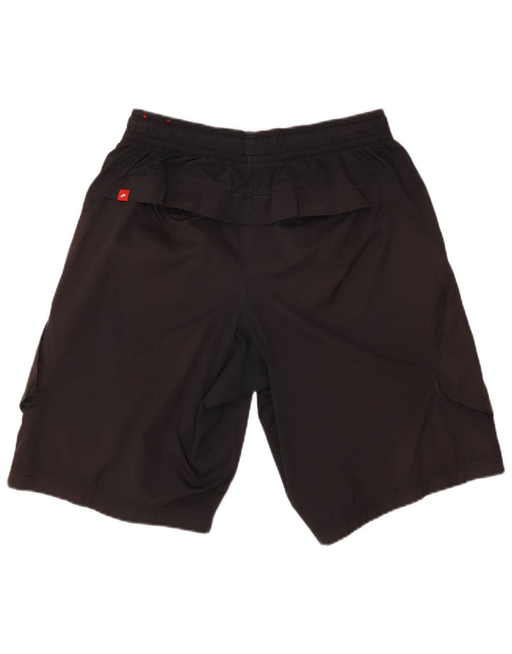 NIKE Short de sport pour homme en polyester noir moyen