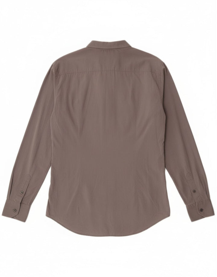 Dolce & Gabbana Chemise Slim Homme IT 52 Grand Coton Gris