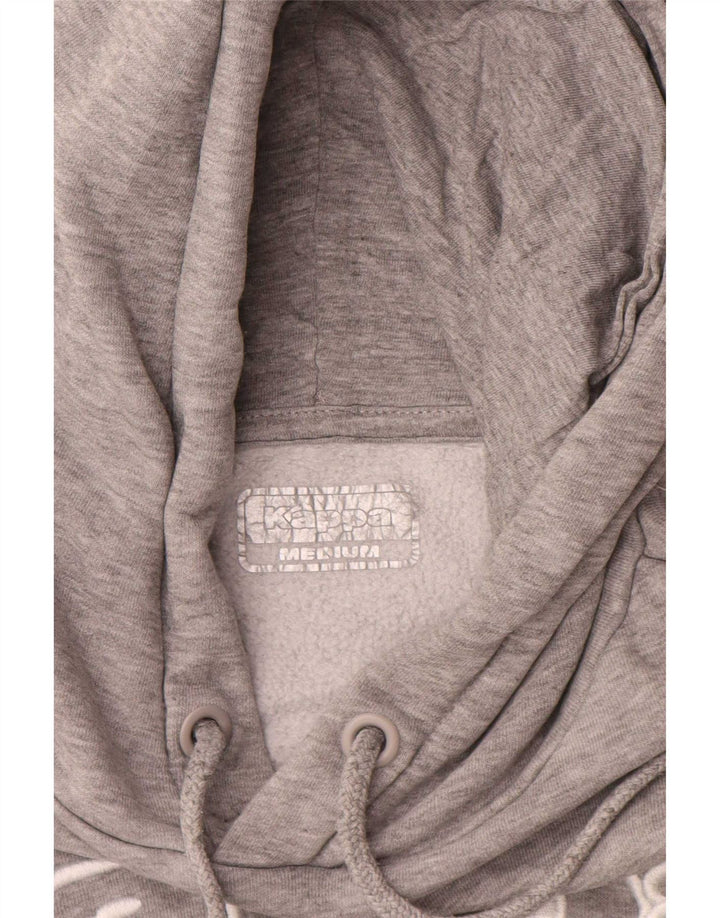 Kappa Pull à Capuche Graphique Homme Gris Moyen Coton