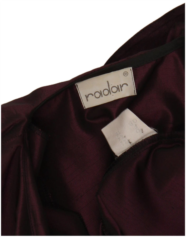 VINTAGE Femmes Crop 1 Bouton Blazer Veste UK 16 Grand Violet