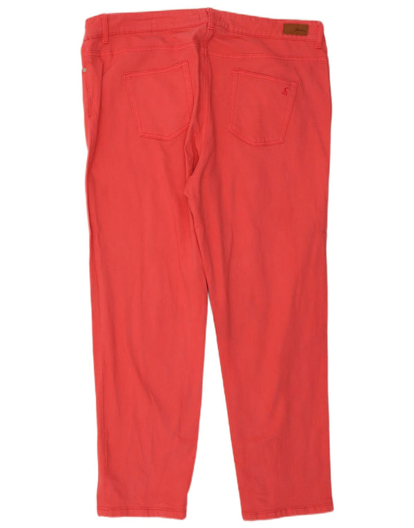 Joules Womens Girlfriend Slim Jeans UK 18 XL W38 L29 Rouge Coton