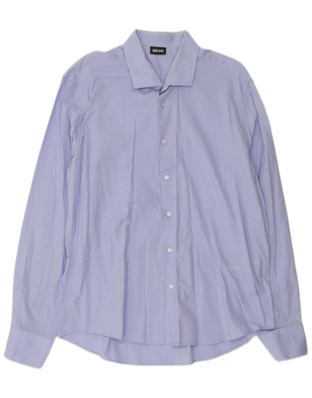 Just Cavalli Chemise homme Taille 45 17 3/4 XL Bleu