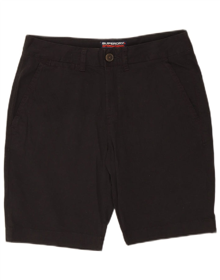 SUPERDRY Short Chino Homme W32 Coton Noir Moyen