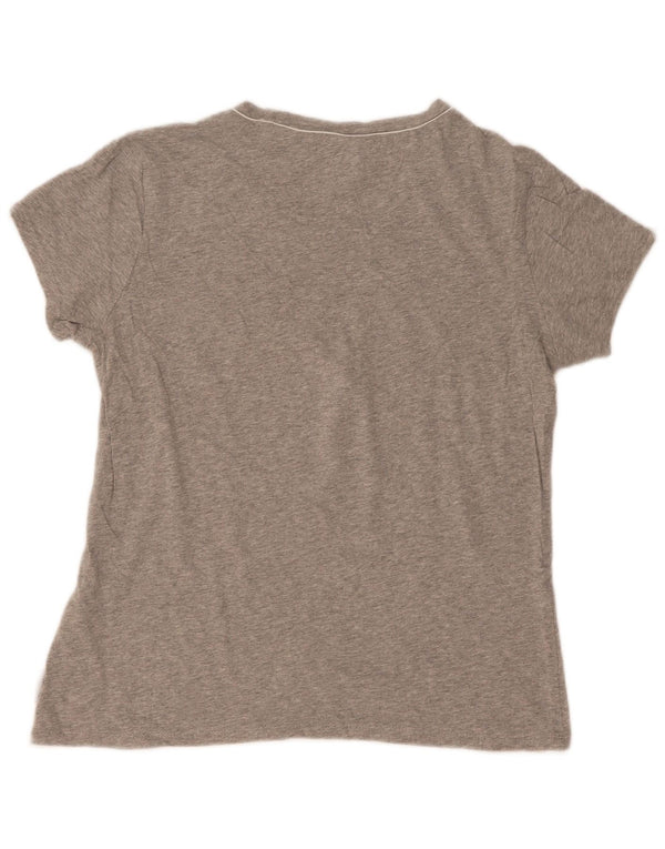 Champion T-shirt graphique Easy Fit pour femme UK 14 Large Gris Moucheté