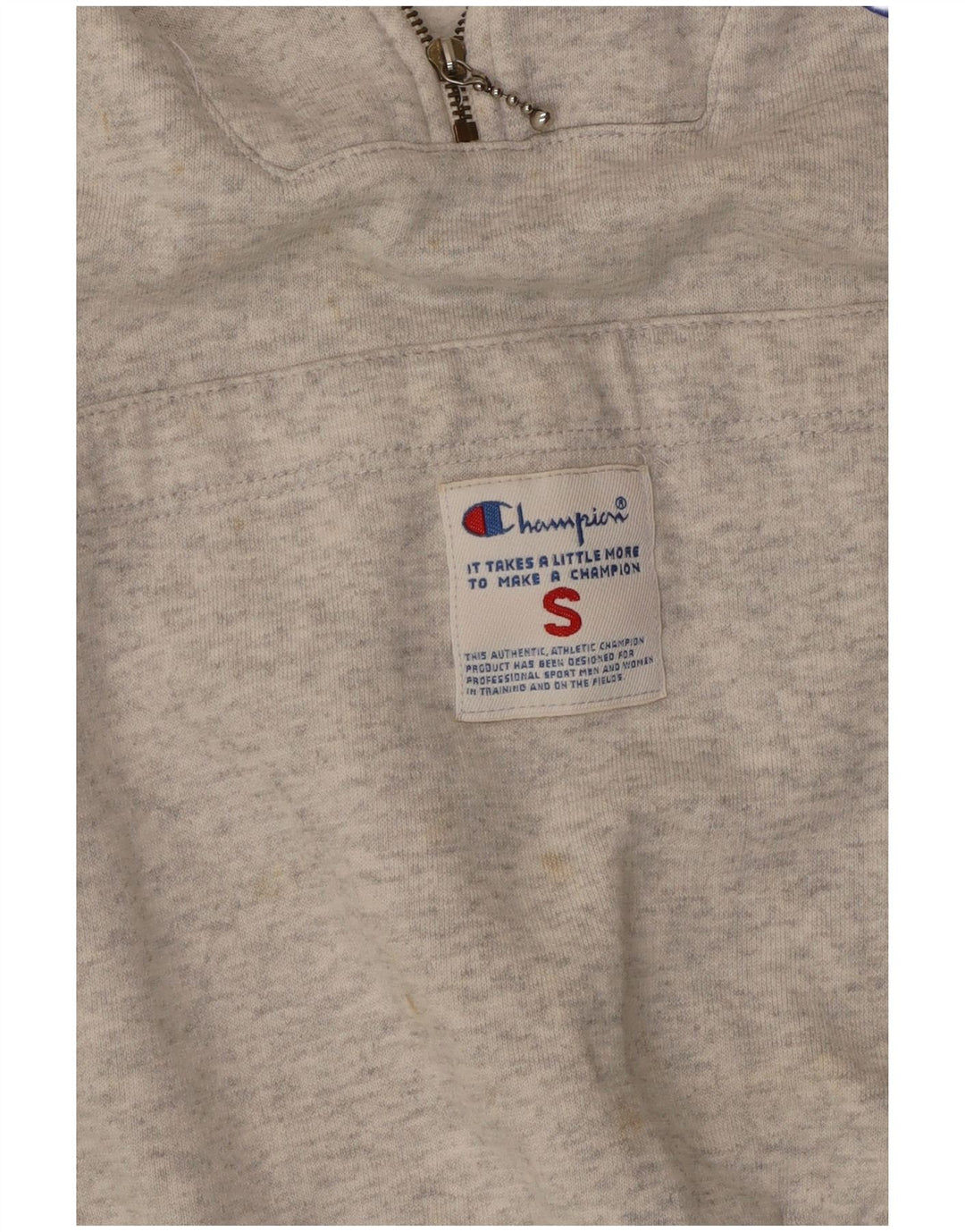 CHAMPION Pull à capuche graphique surdimensionné pour femme UK 10 Petit Gris