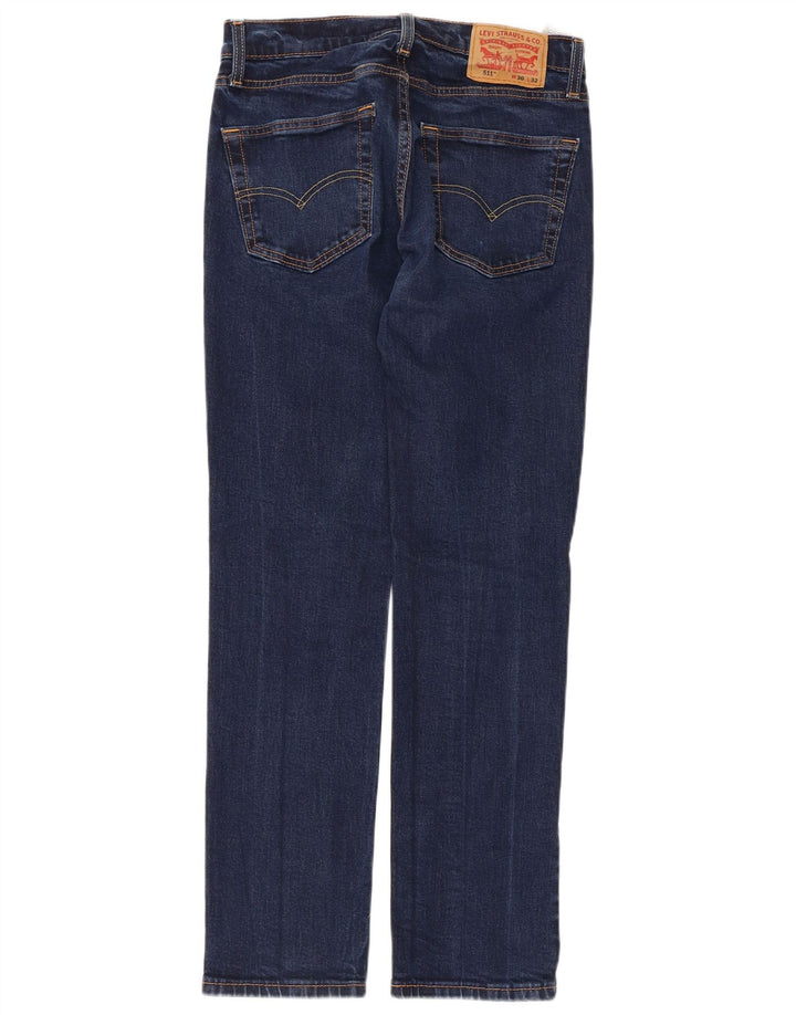 LEVI'S Jean Slim 511 Femme W30 L32 Bleu Marine Coton