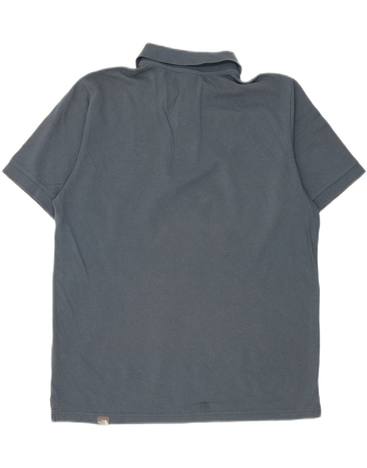 The North Face Polo Homme Bleu Moyen Coton