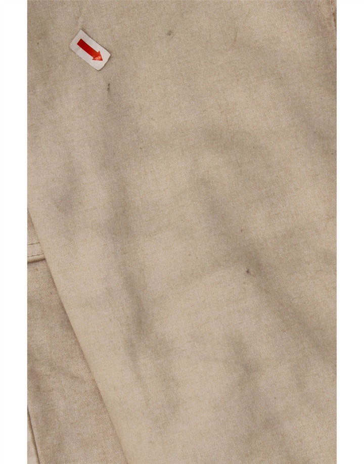 MURPHY & NYE Manteau croisé pour femme UK 14 Coton beige moyen