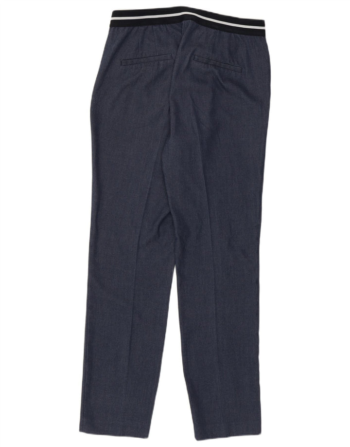 Zara Pantalon Chino Fuselé Femme Moyen W28 L27 Bleu Polyester