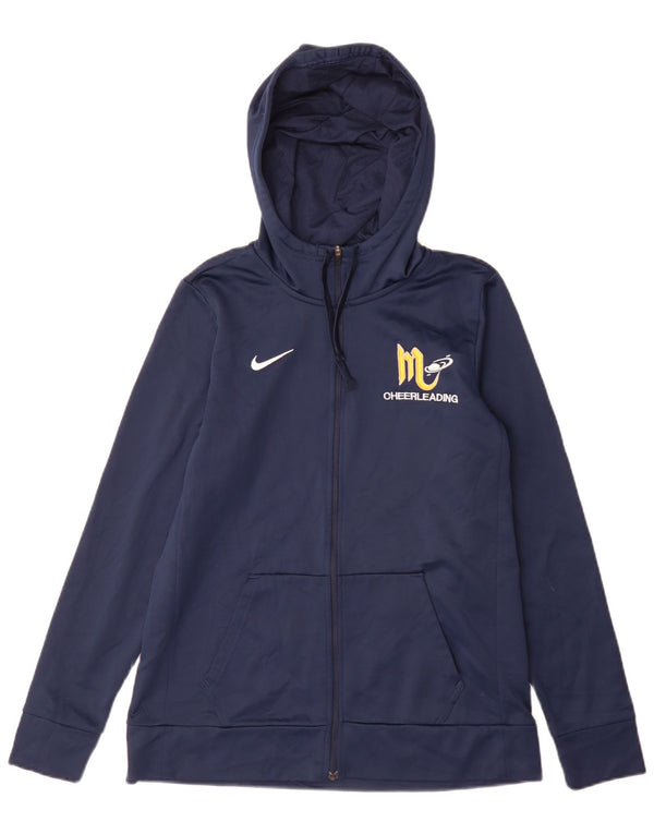 Nike Femme Mars Cheerleading Zip Sweat à capuche UK 12 Bleu marine moyen