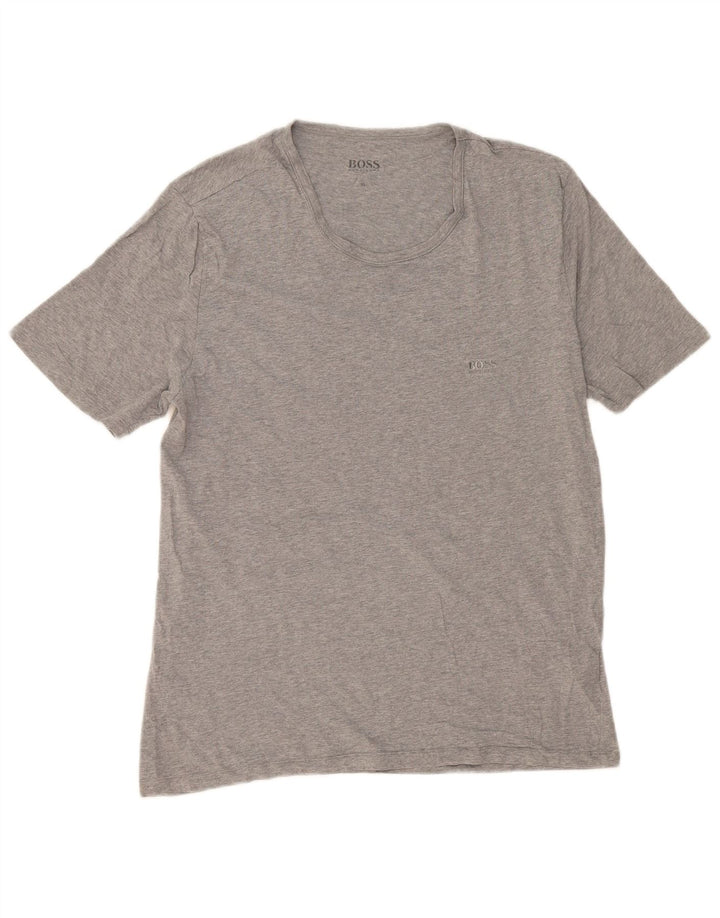 Hugo Boss T-Shirt Homme Top XL Gris Coton