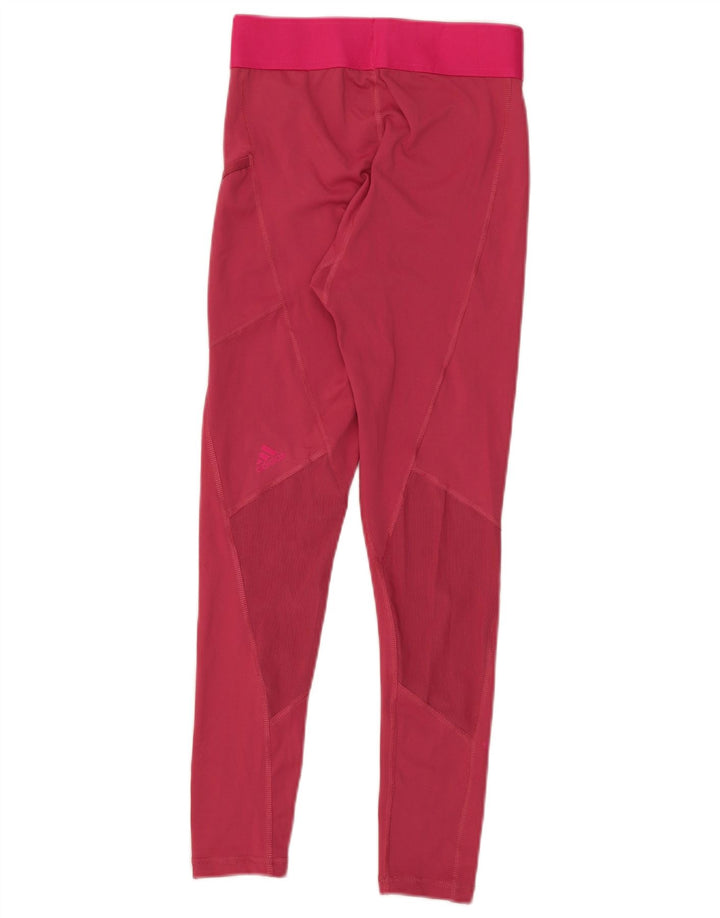 Adidas Leggings graphiques pour femmes UK 8 Small Rose Polyester