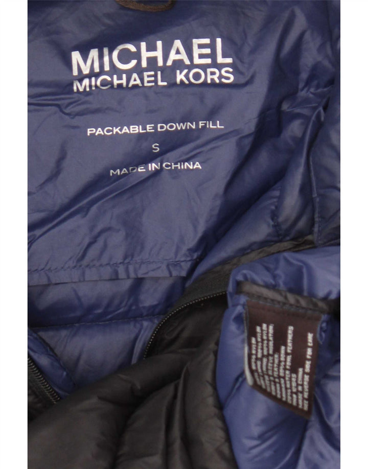 Michael Kors Veste matelassée pour homme UK 38 Small Bleu marine Nylon