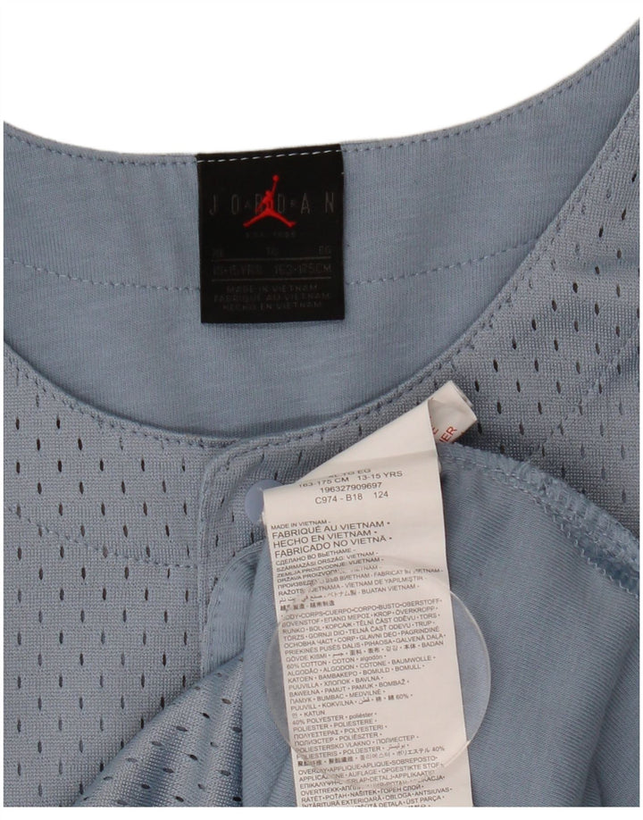 Jordan Veste de Survêtement Garçon 13-14 Ans Bleu Coton