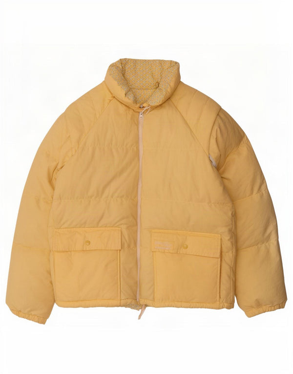 veste rembourrée surdimensionnée à capuche vintage pour femme IT 44 Jaune moyen